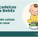 Bebê brincando com garrafas sensoriais feitas com grãos, ilustração sobre brincadeiras para bebês sem brinquedos