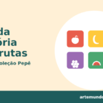 Capa do Jogo da Memória das Frutas, joguinho educativo da Coleção Pepê