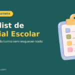 Checklist de material escolar gratuito, ferramenta do Arte Mundo Desenho para organizar a lista da turma