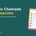 Lista de chamada para imprimir gratuita, ferramenta do Arte Mundo Desenho para professoras organizarem a turma