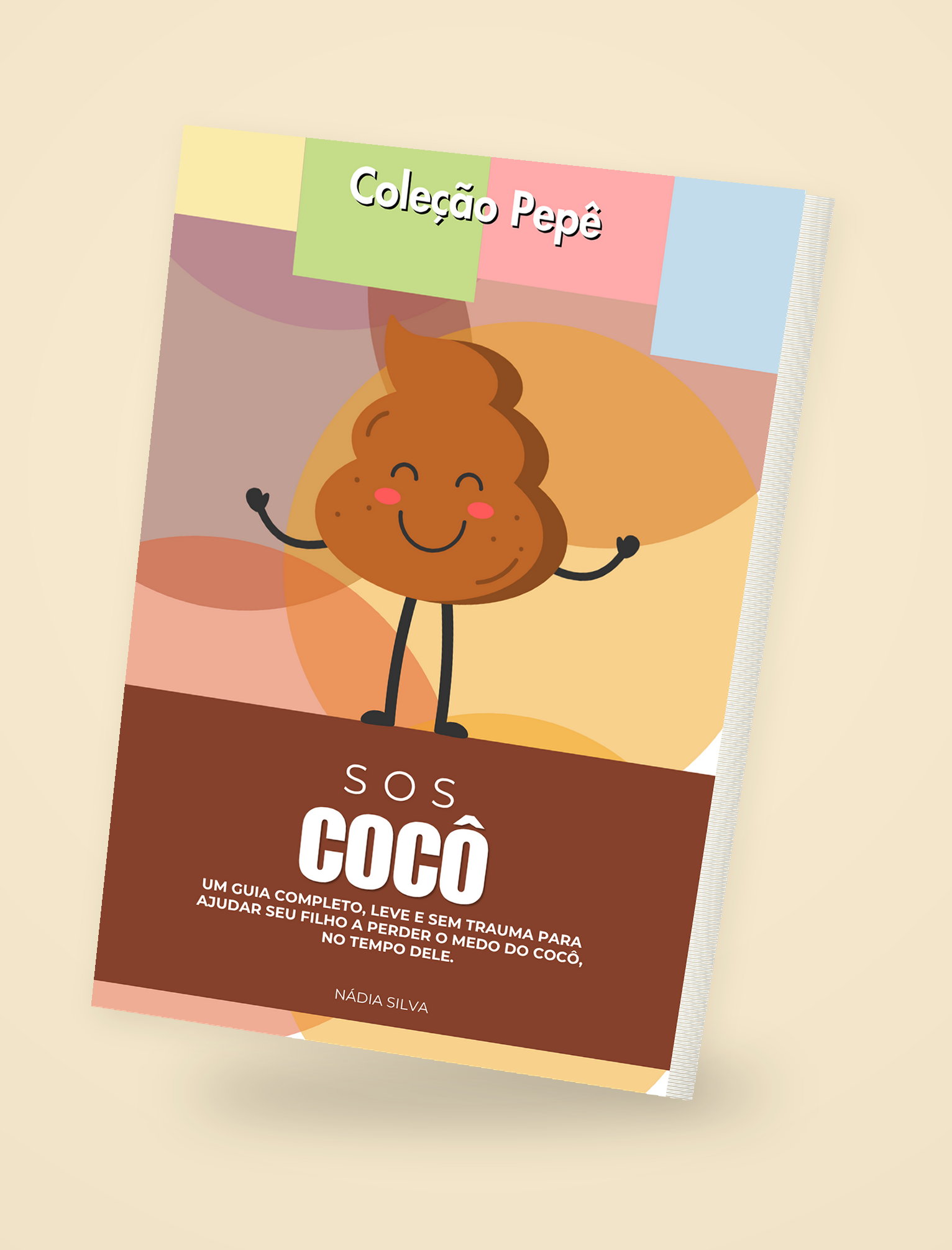 Capa do ebook SOS Cocô, guia sem trauma para ajudar seu filho a perder o medo do cocô