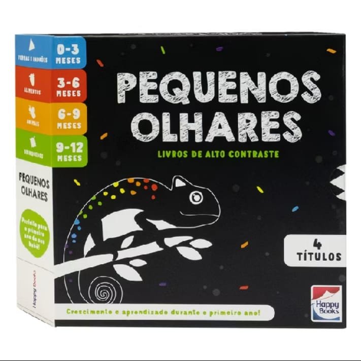 Box Happy Books Contraste Pequenos Olhares com 4 livros