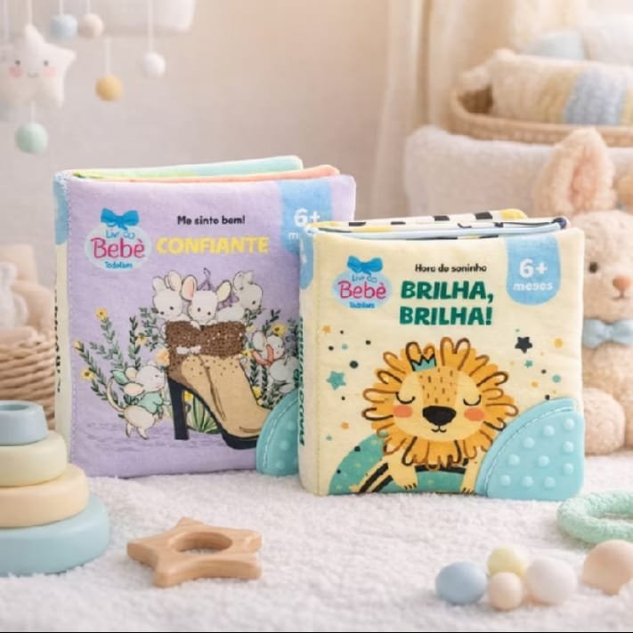 Livro do Bebê sensorial de pano, coleção Toddlers, a partir de 6 meses
