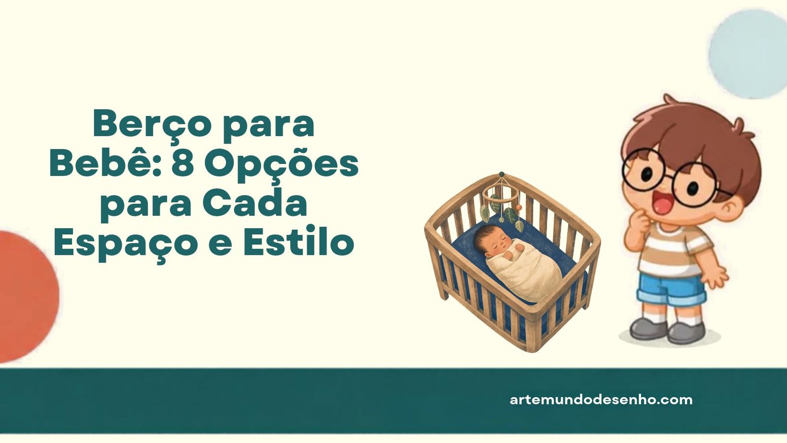 Berço para bebê: 8 opções para cada espaço e estilo, com o Pepê e um bebê dormindo em um berço