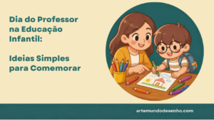 Ilustração do Pepê comemorando o Dia do Professor