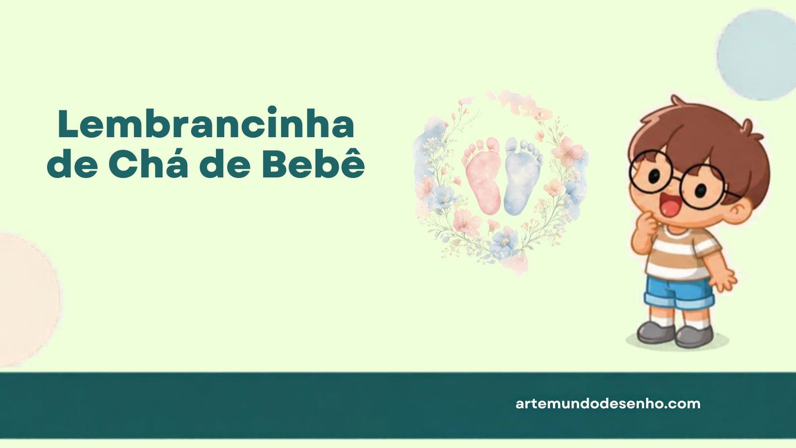 Pepê mostrando ideias de lembrancinha de chá de bebê